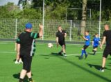 Laatste training S.K.N.W.K. JO10-1 van seizoen 2022-2023 (partijtje tegen de ouders) (77/165)